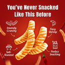 Nongshim Shrimp Crackers, Spicy Flavor, Crispy Baked Korean Snack, 2.6 oz Bags (Pack of 20)