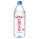 Evian Natural Spring Water, 1 L bottle, 12 pack