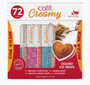 Catit Creamy Lickable Cat Treats Mega Mix, 72-count