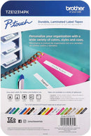 Refill for Brother, P-Touch Label Tape, 1/2"W x 26.2'L, 4-Count