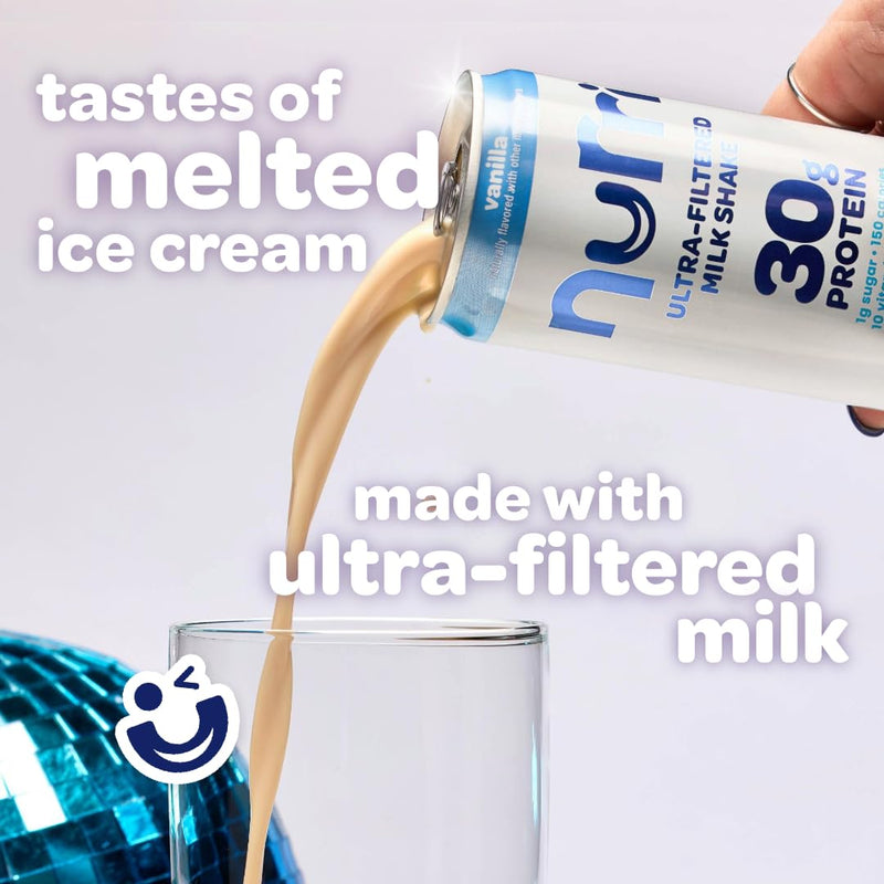 Nurri Ultra-Filtered Milk Shake, 30g Protein, Vanilla, 11 fl oz, 12 ct
