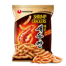 Nongshim Shrimp Crackers, Spicy Flavor, Crispy Baked Korean Snack, 2.6 oz Bags (Pack of 20)