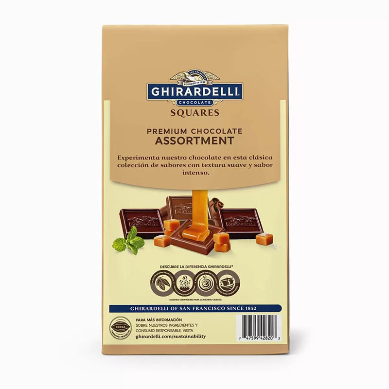 Ghirardelli Squares Premium Chocolate Four Flavor Assortment - 23.6 Ounces