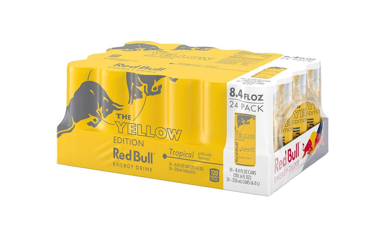 Red Bull Energy Drink, The Yellow Edition, 24 Pack of 8.4 fl oz