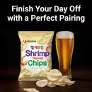 Nongshim Shrimp Flavored Chips, Savory Shrimp Taste, Thin Crunchy Texture, Great for Dipping or Snacking, 1.58 oz (Pack of 20)
