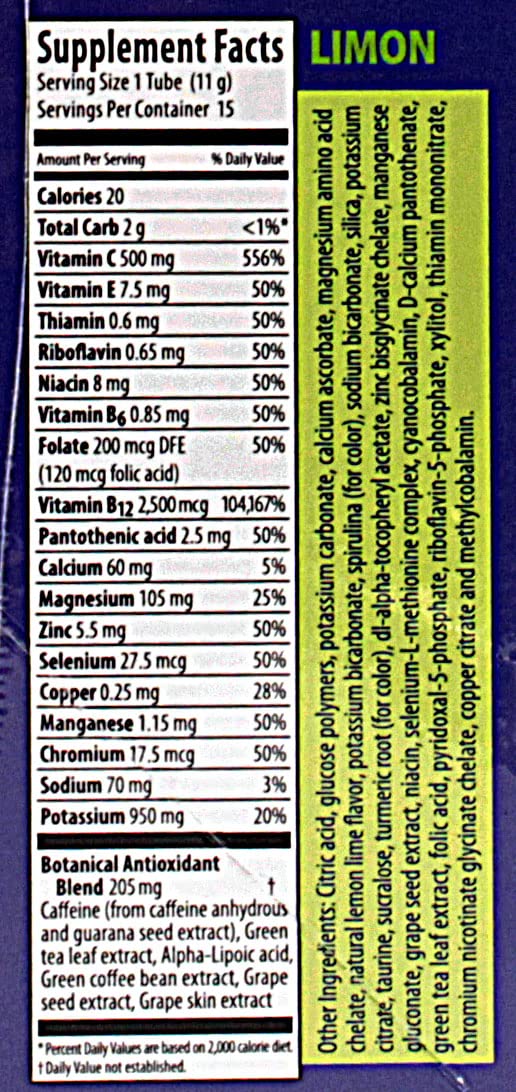 Zipfizz Healthy Energy Drink Mix, Hydration with B12 and Multi Vitamins, Split Box Blueberry Raspberry & Limon Limited Edition 30