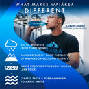 Waiakea Hawaiian Volcanic Water, Naturally Alkaline, 100% Recycled Bottle, 1L 33.8 Fl Oz (Pack of 12)