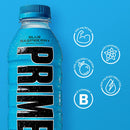 PRIME Hydration BLUE RASPBERRY, Sports Drinks, Electrolyte Enhanced for Ultimate Hydration , 2g Of Sugar, 16.9 Fl.oz, 12 Pack