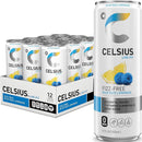 CELSIUS Fizz Free Blue Razz Lemonade, Sugar Free Energy Drink, 12 Fl Oz (Pack of 12)
