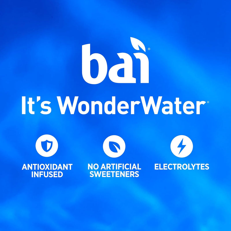 Bai Antioxidant Infused Water Beverage, Raspberry Lemon Lime, No Artificial Sweeteners, 18 Fluid Ounce Bottle, 12 Pack
