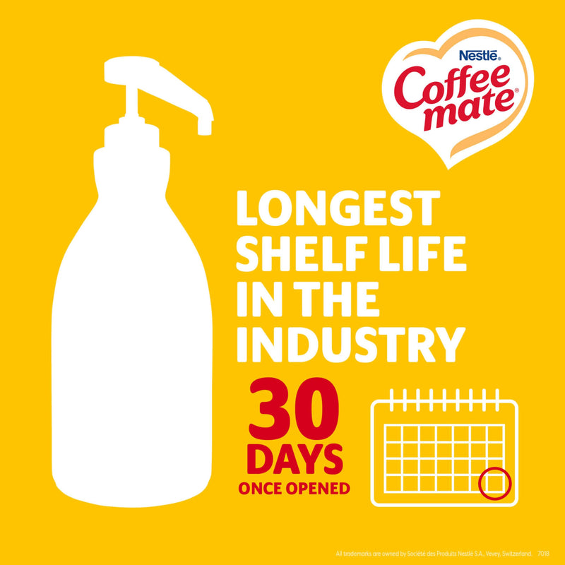 Nestle Coffee Mate Creamer, Hazelnut, Concentrated Liquid Pump Bottle, Non Dairy, No Refrigeration, 50.7 oz
