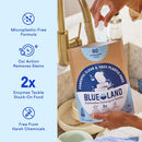 BLUELAND 100% Plastic-Free Dishwasher Detergent Tablets, 60ct, Free & Clear