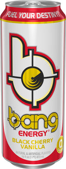 Bang Energy Black Cherry Vanilla, Sugar-Free Energy Drink,16-Ounce (Pack of 12)