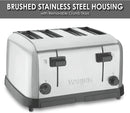 Waring (WCT708) Four-Compartment Pop-Up Toaster, Silver