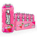 GHOST Energy Drink  Zero Sugar  Bubblicious Strawberry Splash  Limited Edition Flavor (12 Drinks, 16 Fl Oz. Each)