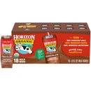 Horizon Organic Shelf Stable 1% Low fat Chocolate Milk Boxes, 18ct | 8g Protein per Serving, 1% Lowfat, USDA Organic, No Refrigeration Required, For Adults & Kids
