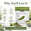 Kirkland Premium Matcha Japaneese Green Tea Powder Kosher 12 OZ