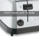 Waring (WCT708) Four-Compartment Pop-Up Toaster, Silver