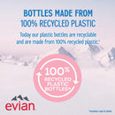 Evian Natural Spring Water, 1 L bottle, 12 pack