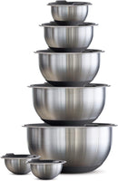 Tramontina Covered Mixing Bowls Stainless Steel 14 Pc Gray, 80202/507DS