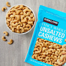 Kirkland Signature Fancy Whole Cashews, Unsalted, 2.5 Pounds