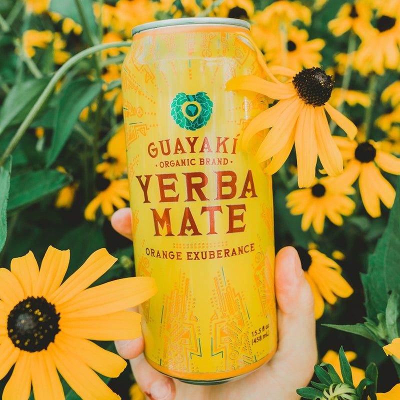 Guayaki Orange Organic Yerba Mate, Exuberance, 15.5 186 Fl Oz (Pack Of 12)