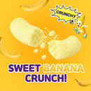 Nongshim Banana Kick Puff Snack - Crispy Corn Puff with Banana Flavor, K-Pop Favorite Korean Treat, 1.58 oz (Pack of 20)