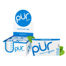 Pur Sugar Free Chewing Gum, Peppermint, 9 pieces, 12 ct