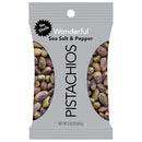 Wonderful Pistachios No Shells, Sea Salt and Pepper Pistachios, 2.25 oz (Pack of 8)