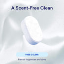 BLUELAND 100% Plastic-Free Dishwasher Detergent Tablets, 60ct, Free & Clear