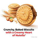 Nutella Biscuits, Hazelnut Spread With Cocoa, cookie with a creamy heart of Nutella - 4-9.7 Oz Bags/Total Net WT 38.8 oz