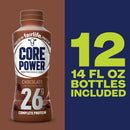 Fairlife Core Power Protein Shake, Chocolate, 26g Bottle, 14oz, 12 Pack