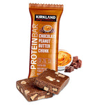 Kirkland Signature Protein Bar, 21g Protein, Chocolate Peanut Butter Chunk, 2.12 oz, 20 ct