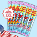 Sour Power Candy Straws, Cotton Candy, 1.75 oz (Pack of 24)