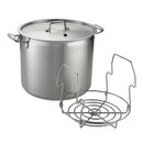 Tramontina Gourmet Stainless Steel 22-Quart Large Stock Pot with Lid and Canning Rack