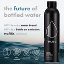 PATH Alkaline Bottled Water 9.5 pH-Balanced Purified Water with Electrolytes in Aluminum Bottle 25 fl oz (Pack of 12)