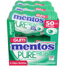 Mentos Pure White Sugar-Free Chewing Gum With Xylitol, Sweet Mint, Holiday Candy, Bulk, 50Piece Bottle (Pack Of 6)
