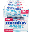 Mentos Pure White Sugar-Free Chewing Gum With Xylitol, Sweet Mint, Holiday Candy, Bulk, 50Piece Bottle (Pack Of 6)