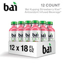 Bai Antioxidant Infused Water Beverage, Kupang Strawberry Kiwi, 18 Fl.oz, 12 Pack