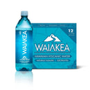 Waiakea Hawaiian Volcanic Water, Naturally Alkaline, 100% Recycled Bottle, 1L 33.8 Fl Oz (Pack of 12)