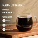 Peet's Coffee, Dark Roast Keurig K-Cup Pods, 100% Arabica Coffee - Major Dickason's Blend 75 Count