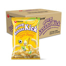 Nongshim Banana Kick Puff Snack - Crispy Corn Puff with Banana Flavor, K-Pop Favorite Korean Treat, 1.58 oz (Pack of 20)