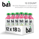 Bai Antioxidant Infused Water Beverage, Raspberry Lemon Lime, No Artificial Sweeteners, 18 Fluid Ounce Bottle, 12 Pack