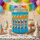 Sour Power Blue Raspberry Candy Straws, 1.75 oz (Pack of 24)