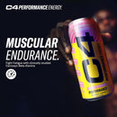 C4 Performance Energy Drink, Strawberry Blast, Zero Sugar Carbonated Preworkout Energy | 200mg Caffeine with Beta Alanine | 16 Fl Oz (12 Pack)