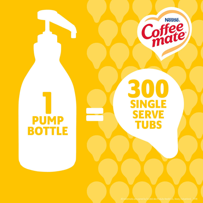 Nestle Coffee Mate Creamer, Hazelnut, Concentrated Liquid Pump Bottle, Non Dairy, No Refrigeration, 50.7 oz