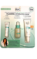 RoC Hyaluronic Acid Multi Correxion 3 Step Bundle: Eye Cream, 0.5 FL OZ + Serum, 1.0 FL Oz + Moisturizer, 1.7 FL OZ
