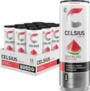 CELSIUS Sparkling Watermelon, Sugar Free Energy Drink, 12 Fl Oz (Pack of 12)