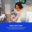 BLUELAND 100% Plastic-Free Dishwasher Detergent Tablets, 60ct, Free & Clear