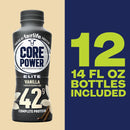Fairlife Core Power Elite High Protein Shake, Vanilla, 42g Bottle, 14oz, 12 Pack